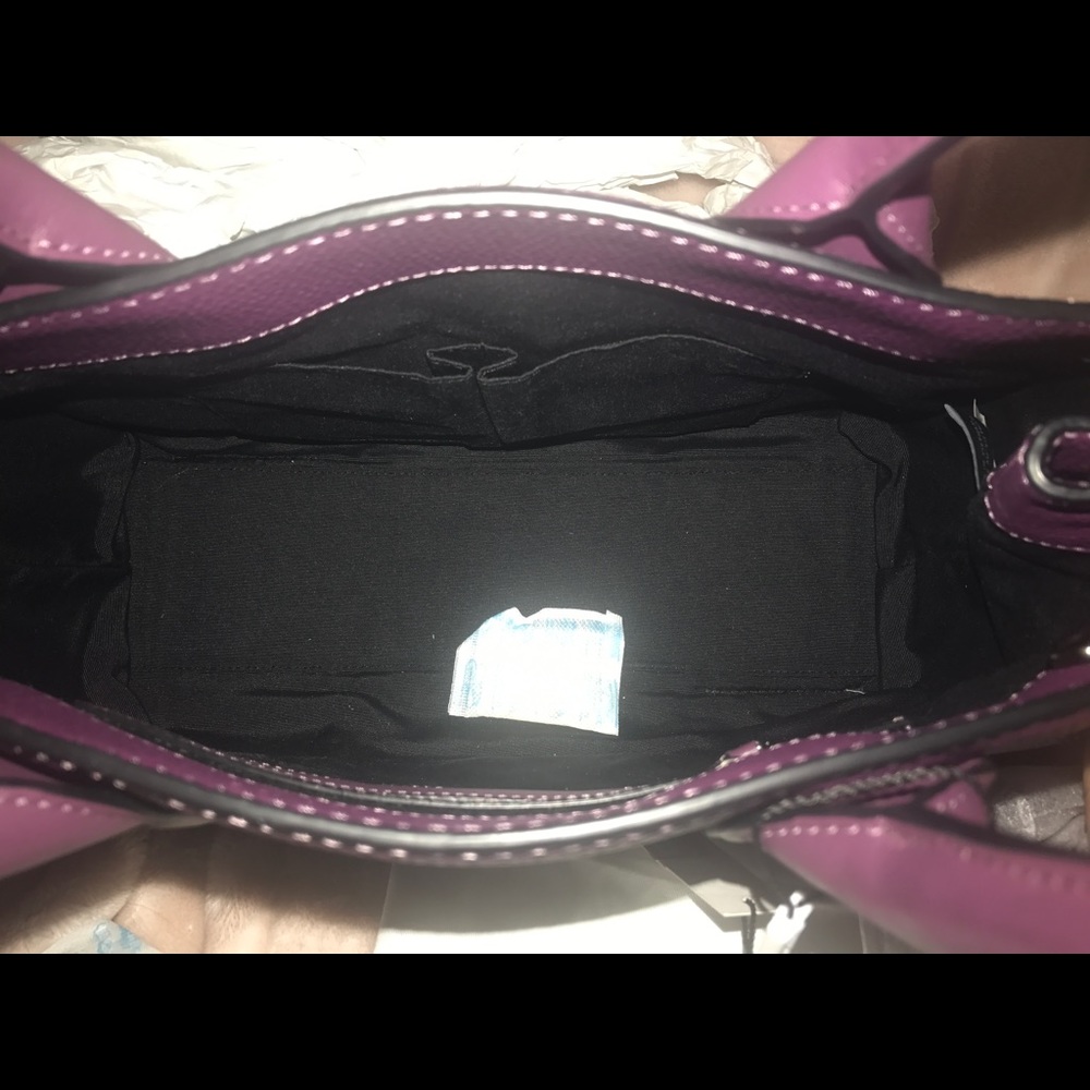 Marc Jacobs Purple Pebble Leather Handbag - Picture 6 of 8